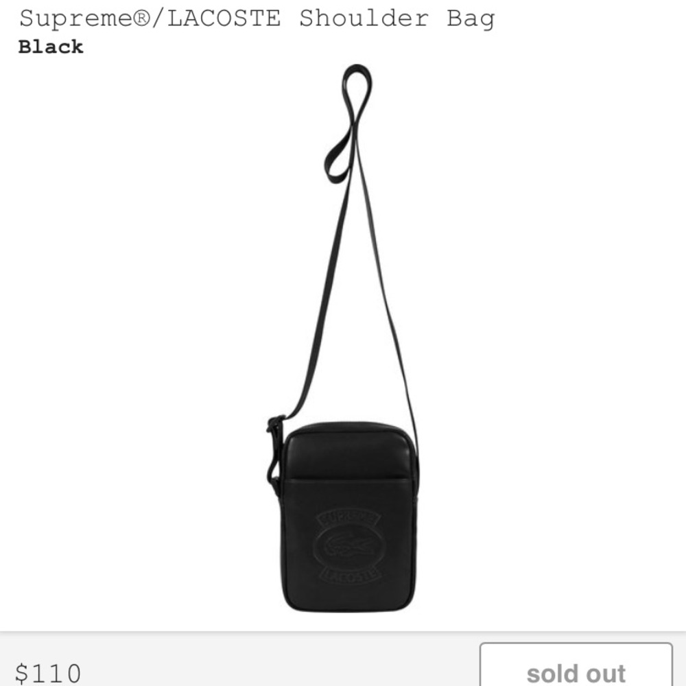 Supreme/ Lacoste Shoulder bag